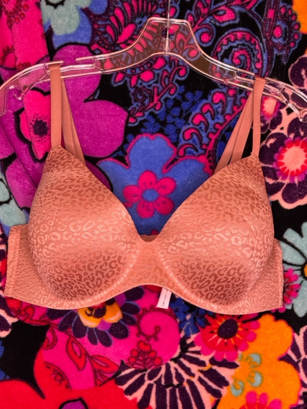 Victoria's Secret Mauve Leopard T-Shirt Bra
